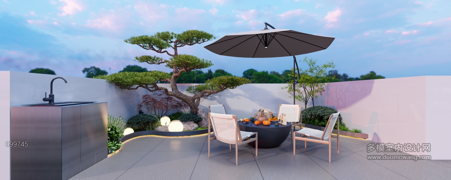 现代屋顶花园