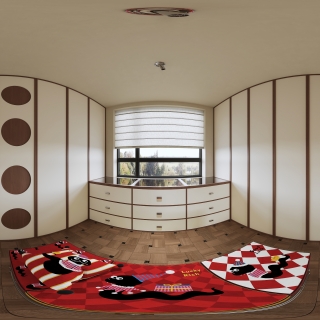 现代 衣帽间 全景
