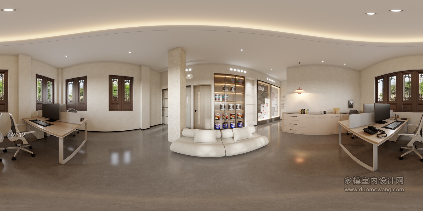 现代装修公司展厅