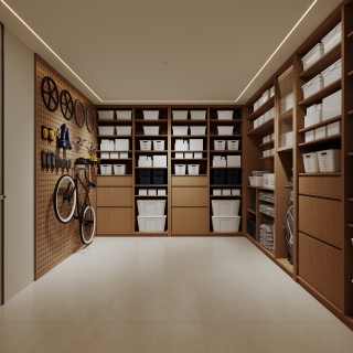 现代负一工具间