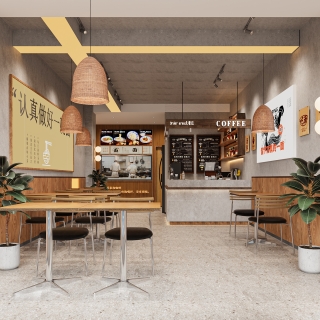 现代米线店一楼全景1静态