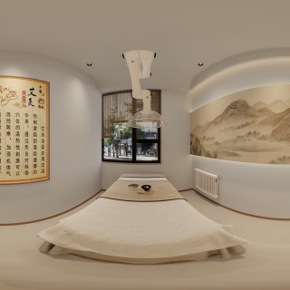 新中式单人理疗室全景