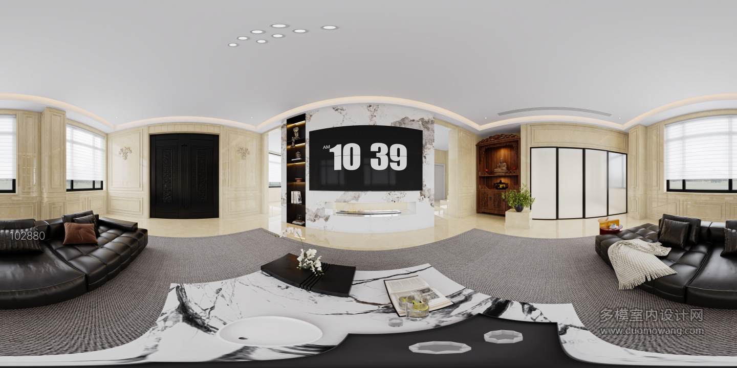 简欧客厅360
