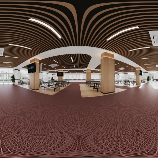 现代小学食堂10全景