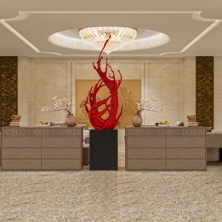 现代酒店大厅单张3