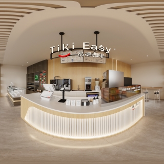 现代 咖啡屋 全景