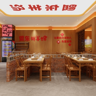 用餐区特写