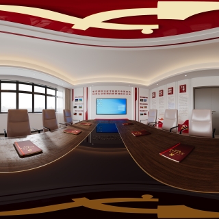 现代党建室全景