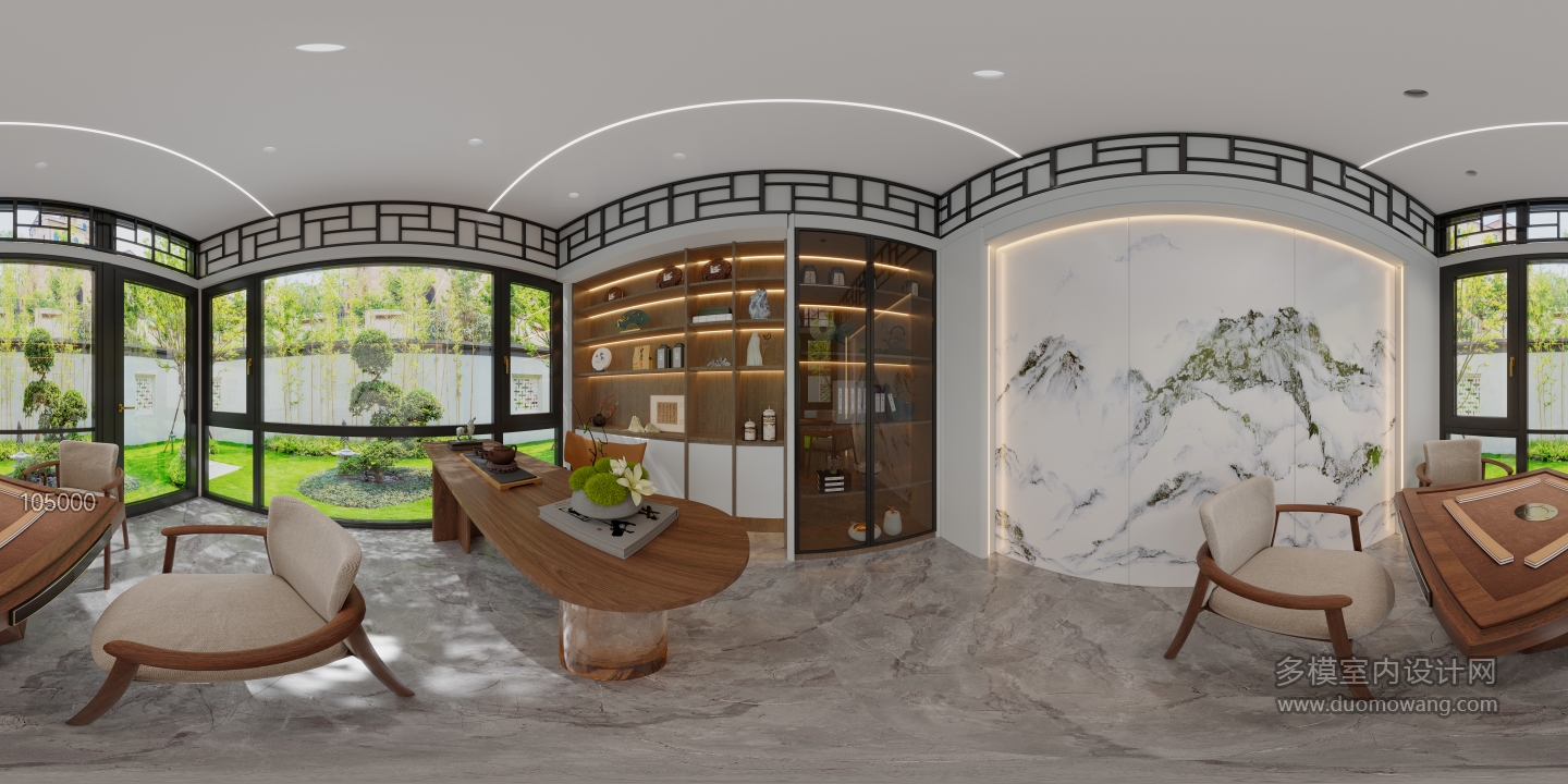 新中式茶室360