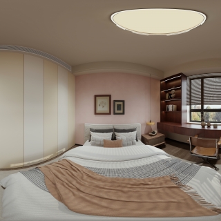 现代 中古风 次卧2 全景