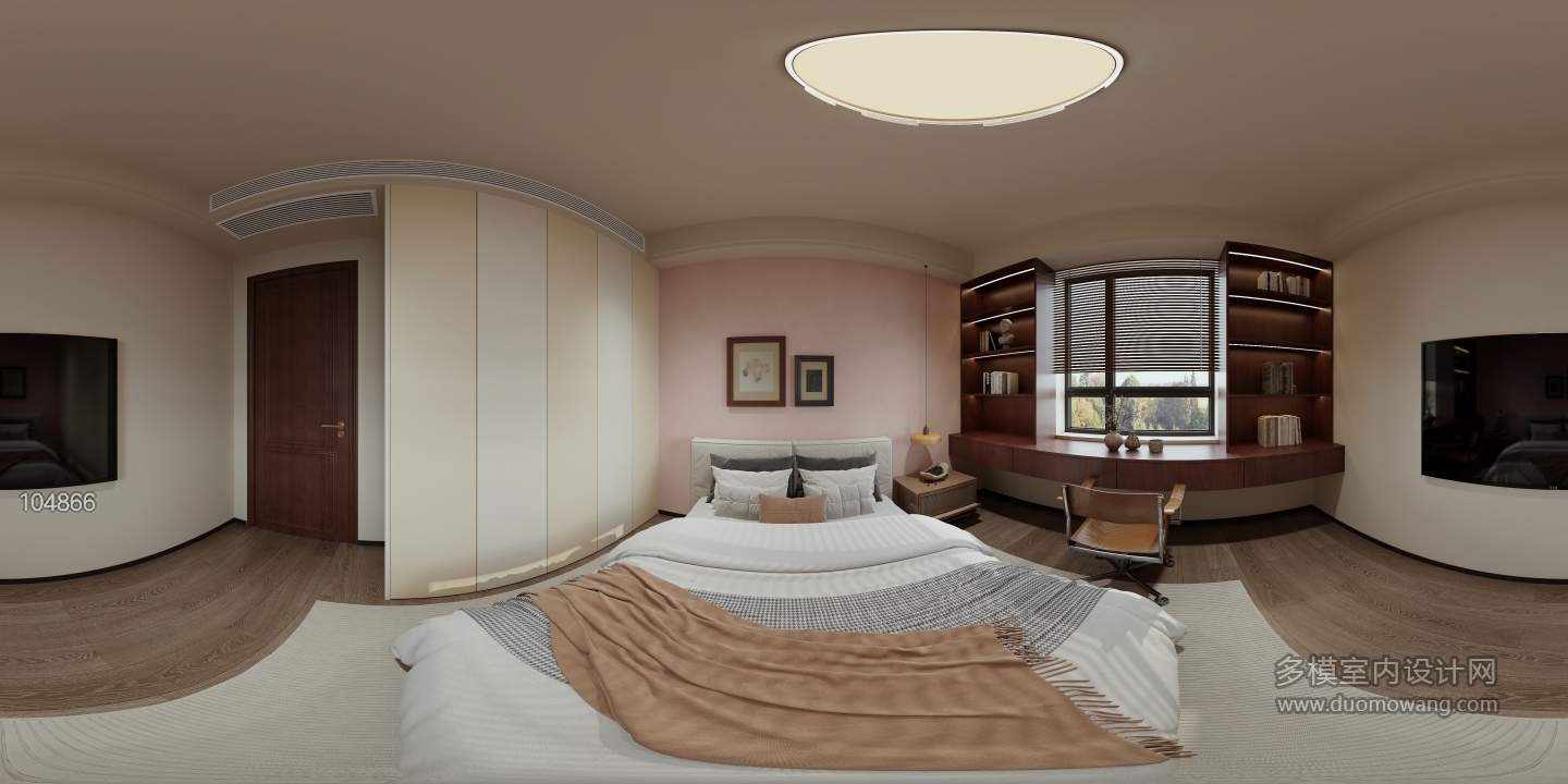 现代 中古风 次卧2 全景
