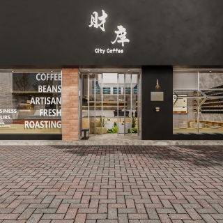 工业风咖啡店门头