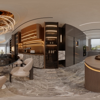 现代一楼餐厅360