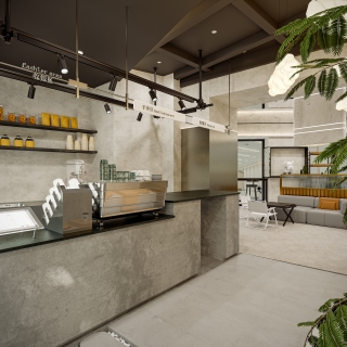工业风咖啡店2
