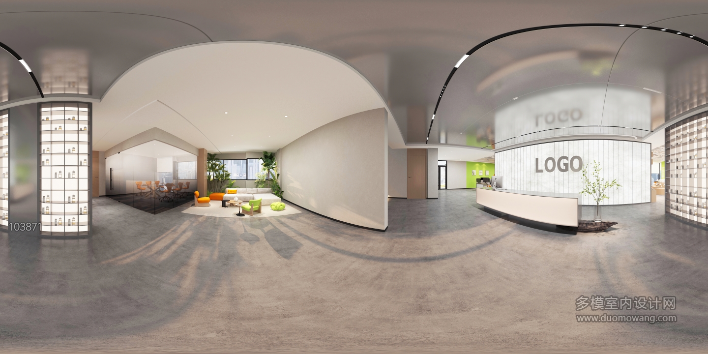 现代办公接待大厅 (1)