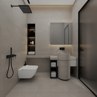 意式二楼卫生间1