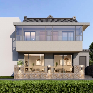 田园风别墅正面