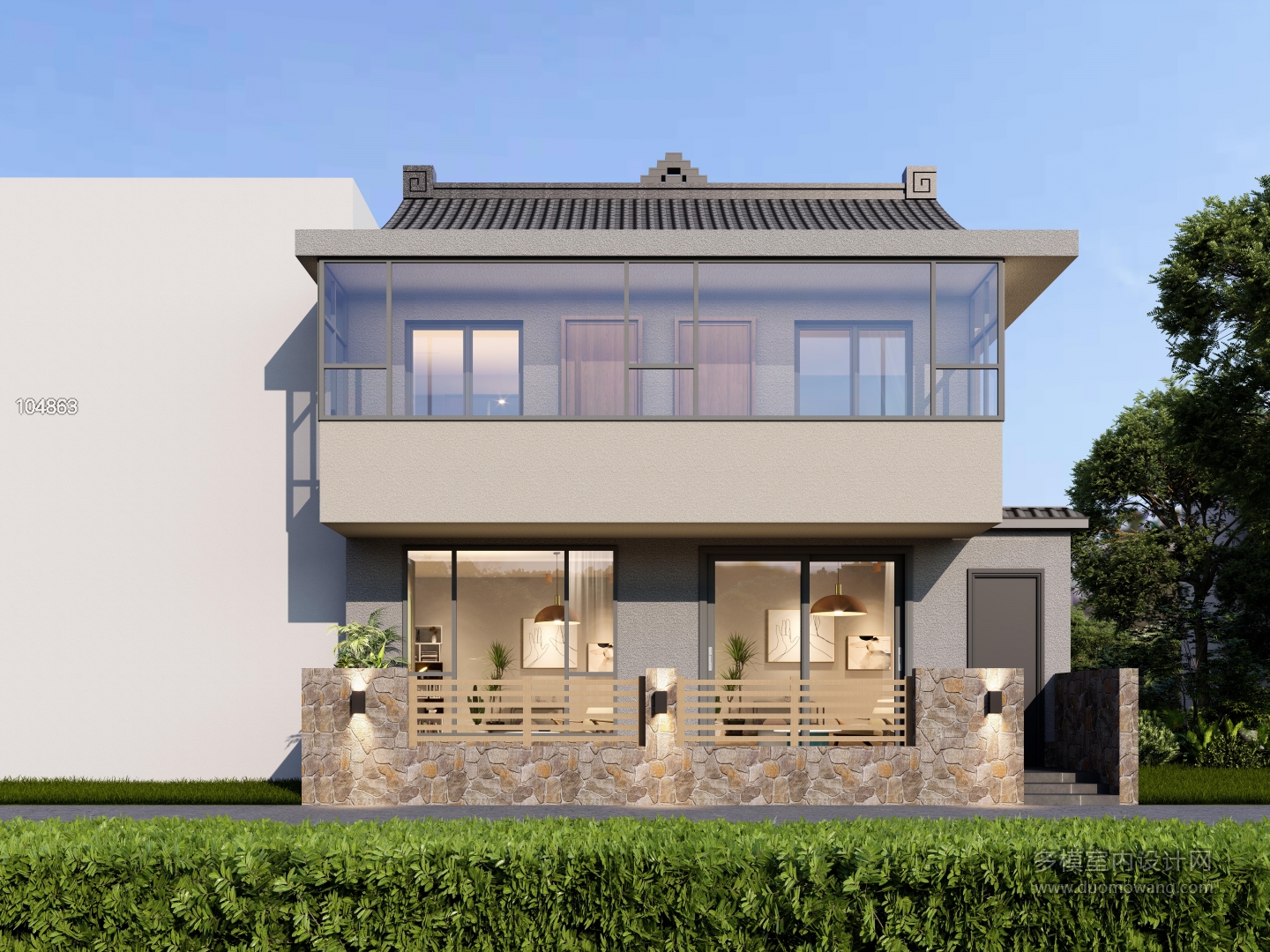 田园风别墅正面