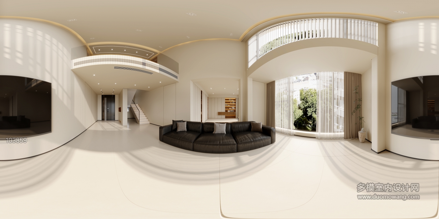 现代客厅全景