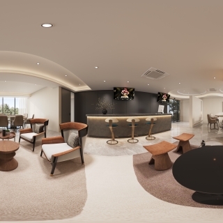 现代棋牌室全景