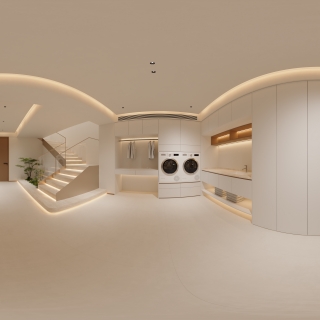 现代地下室洗衣房360