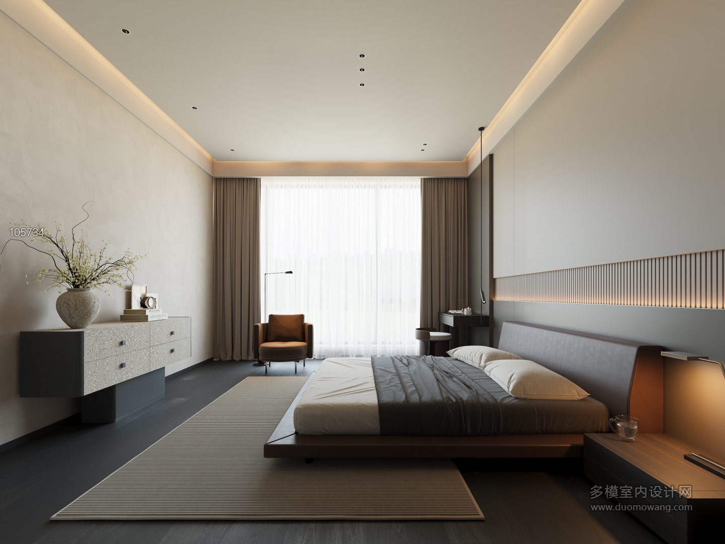 现代卧室 (2)