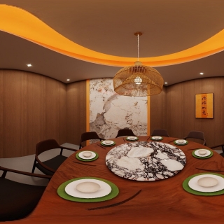 中式饭店包厢3