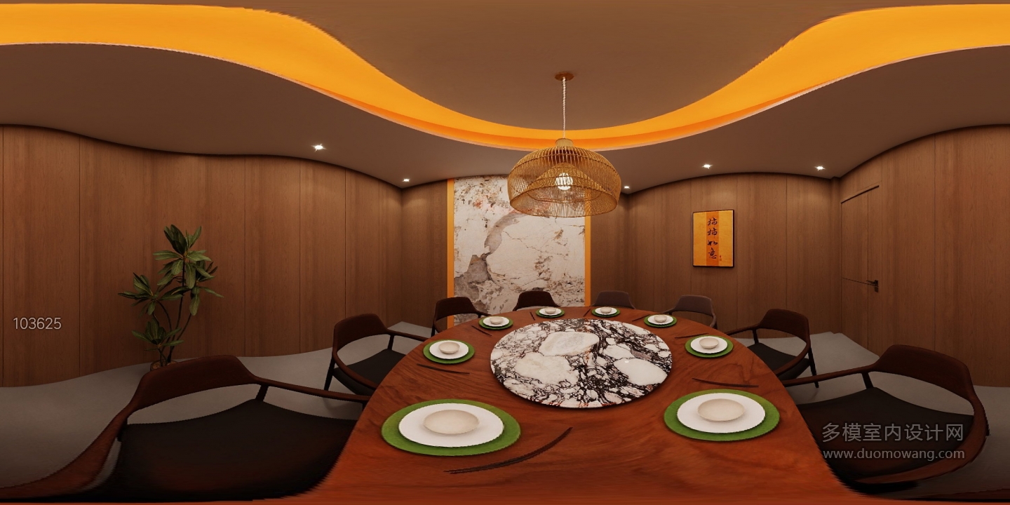 中式饭店包厢3