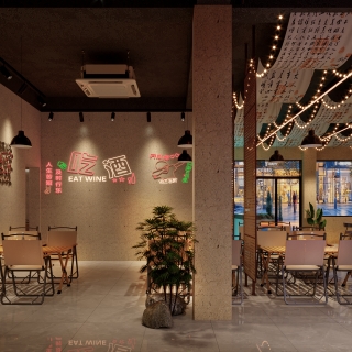 现代露营风餐厅4