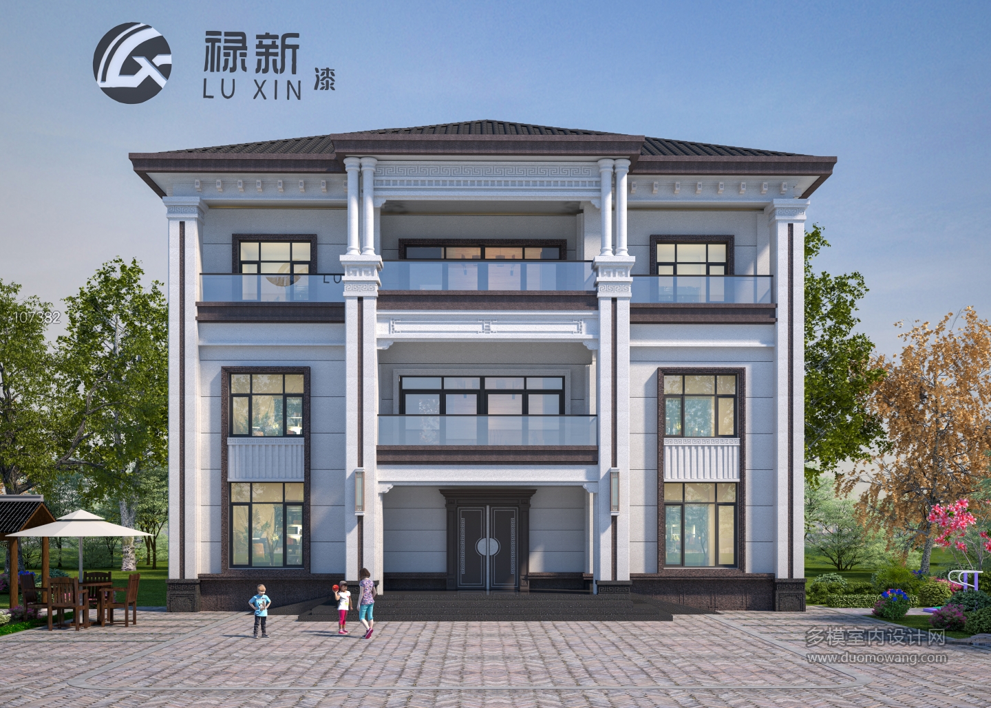 别墅正面透视