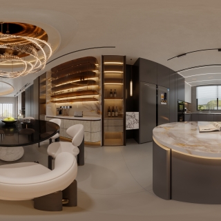现代一楼餐厅360