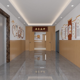 中式医院入口