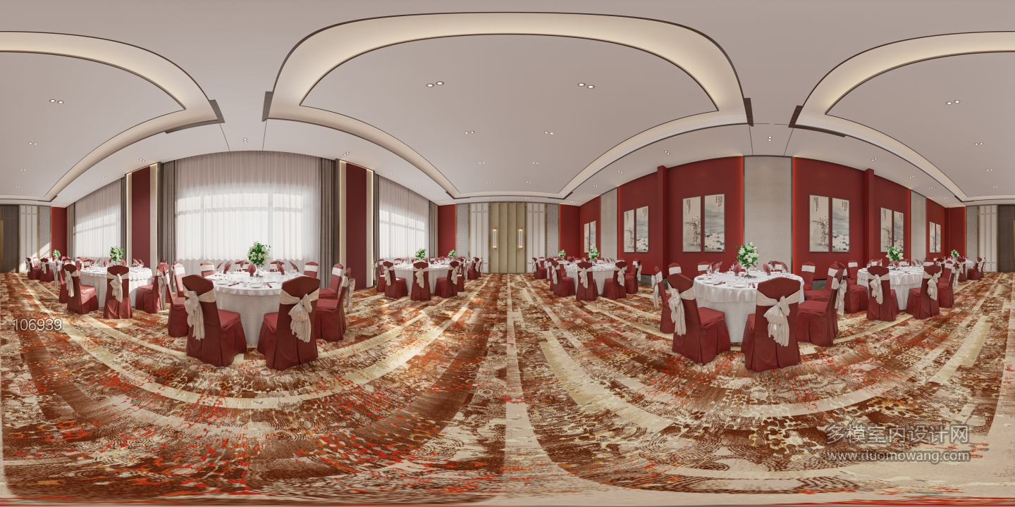 现代宴会厅10全景