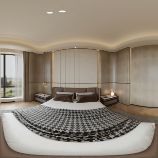 现代 一楼主卧 全景