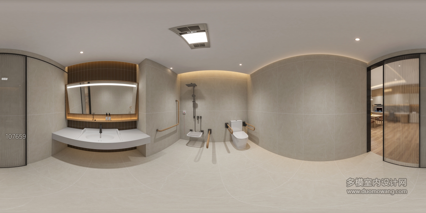 现代卫生间展示区360