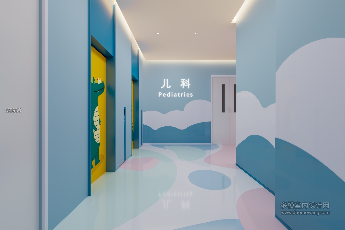现代电梯间