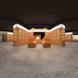 新中式展厅全景2