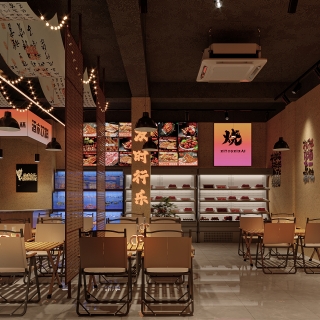 现代露营风餐厅3