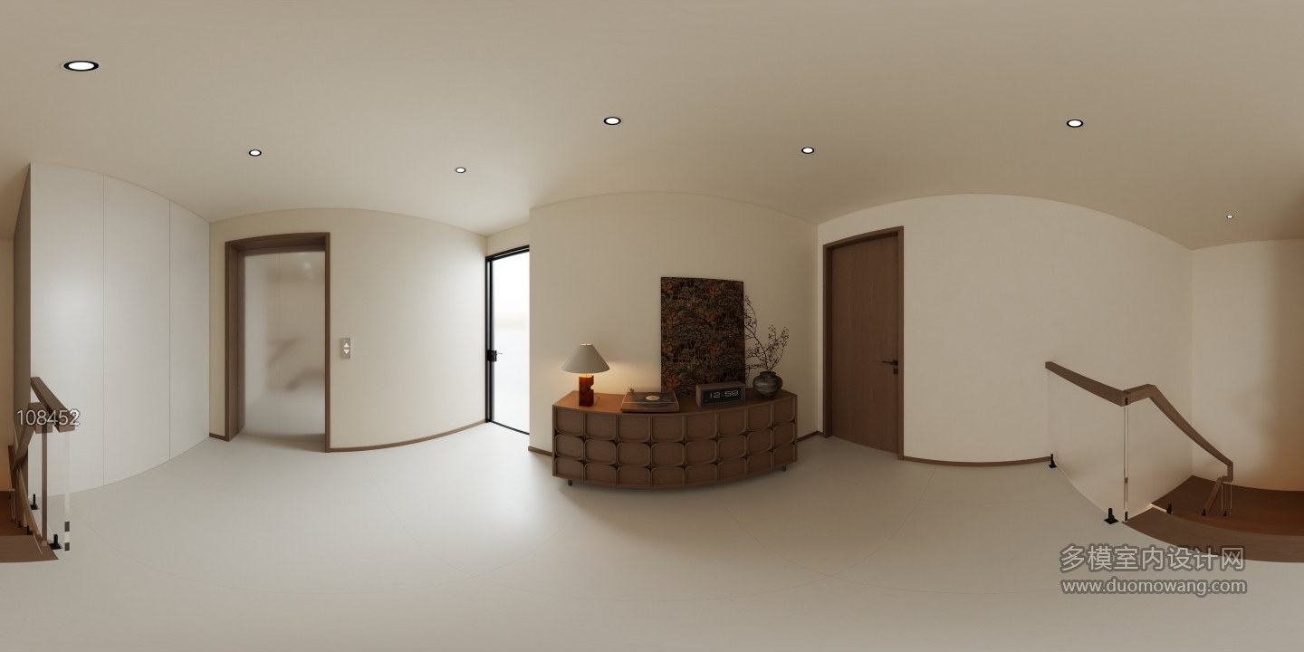 现代中古三楼走廊