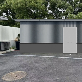 现代快递屋外立面