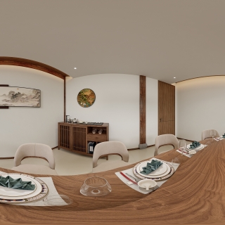 现代诚园茶室_餐厅360