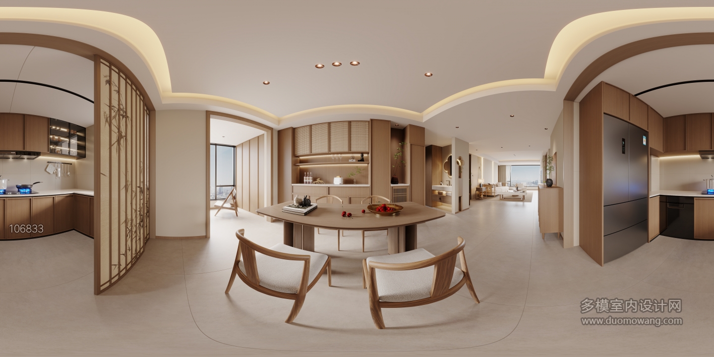 宋式美学餐厅-全景