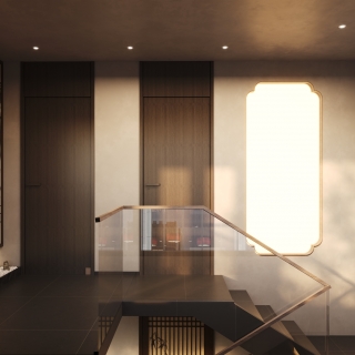 新中式楼梯间单张