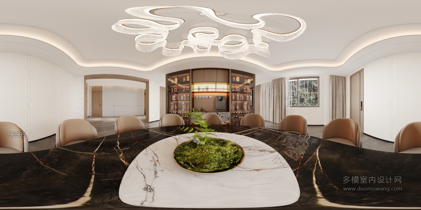 现代餐厅全景