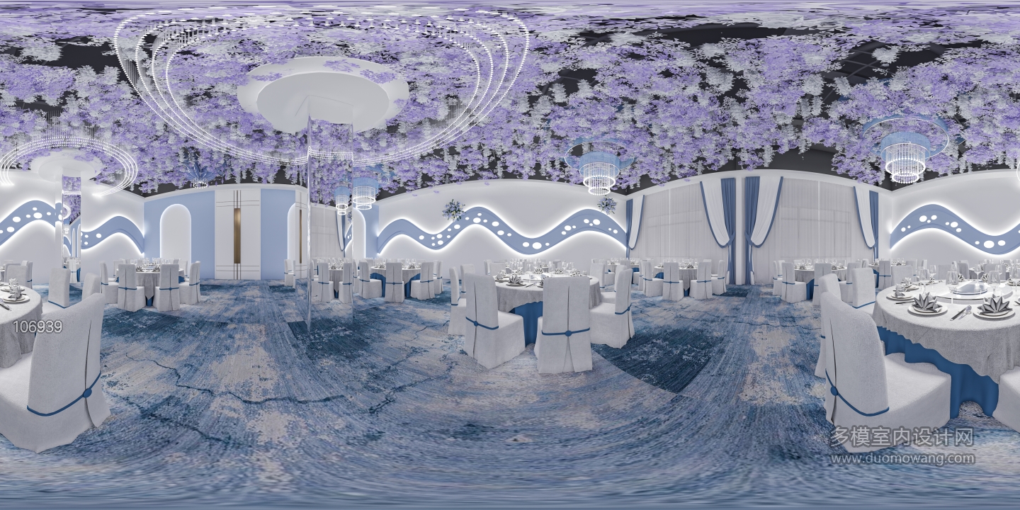 现代宴会厅13全景
