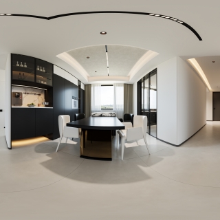 现代模型_2餐厅