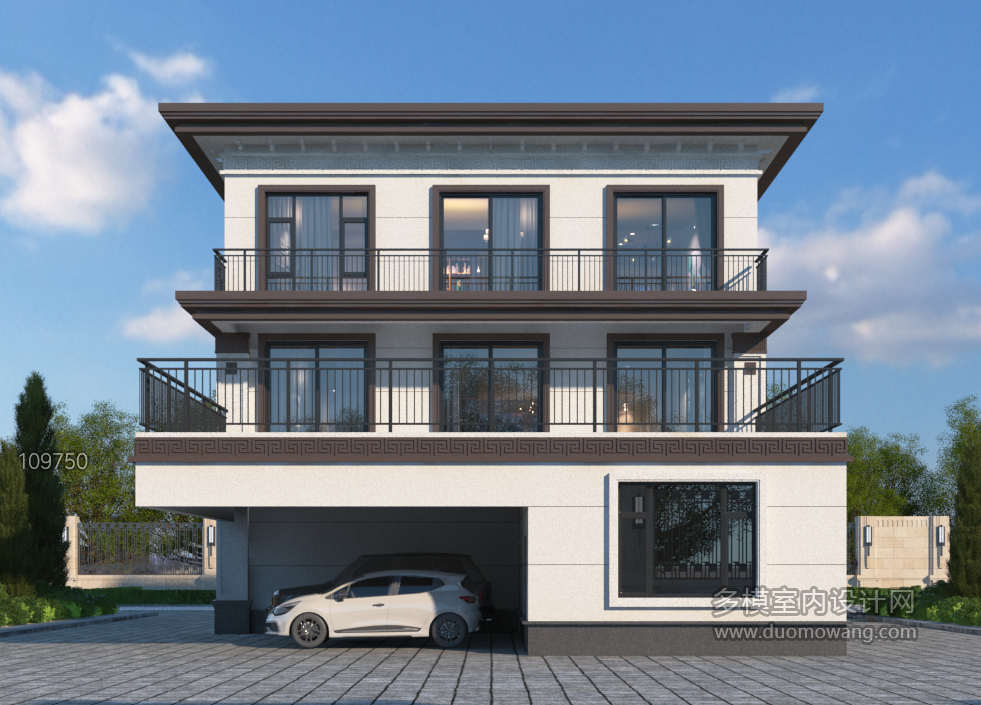 新中式自建房外立面