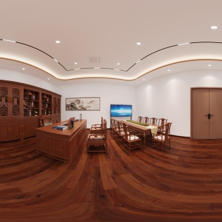 现代总经理办公室全景