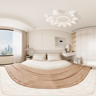 现代主卧全景
