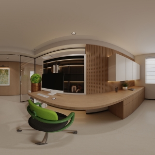 现代2全景_书房全景